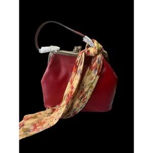 Patricia Nash Laureana Frame Satchel in Rosewood